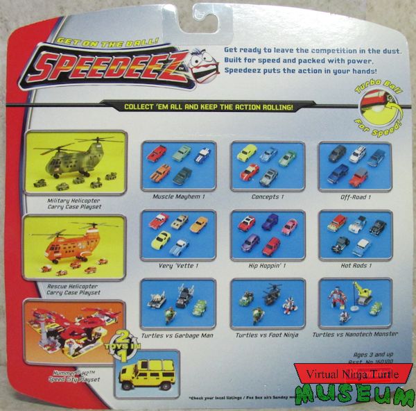  Speedeez Turtles VS Foot Ninja set card back