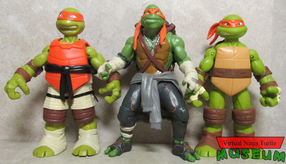 Giant Michelangelo figures