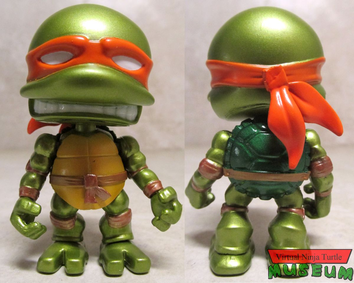 Metallic Michelangelo front and back