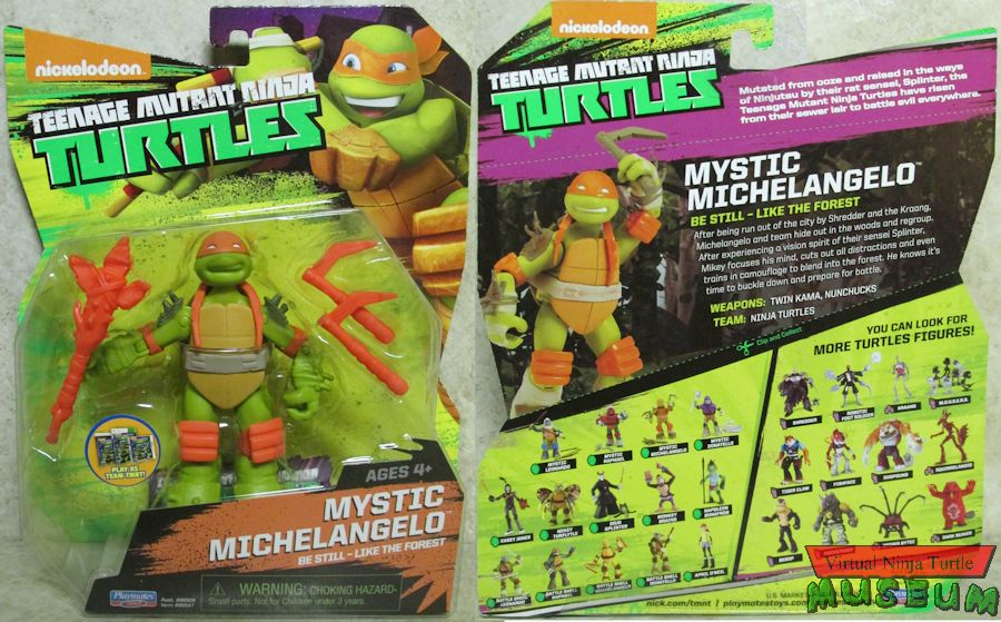 2015 card with Team TMNT sticker front and back