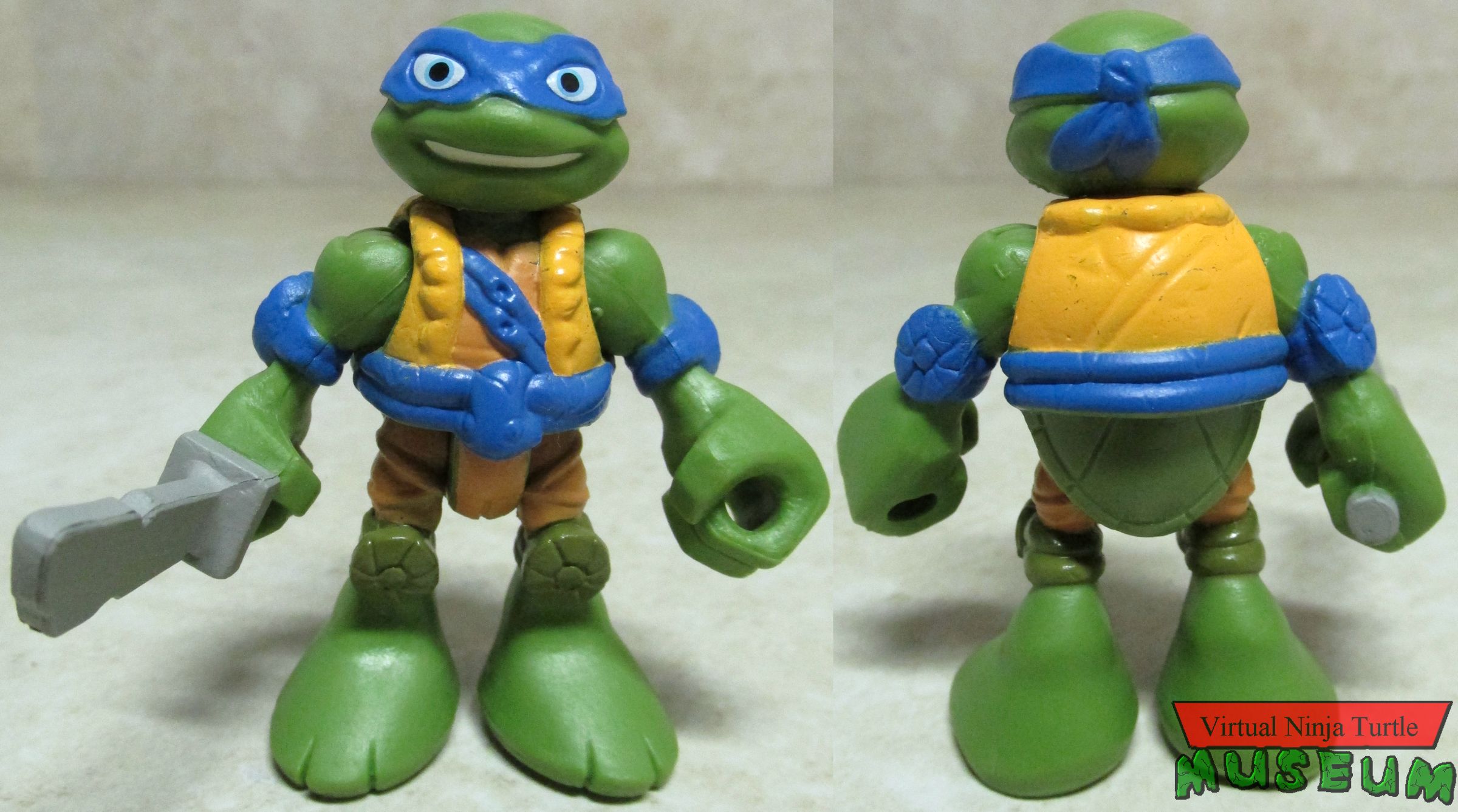 Leonardo front and back