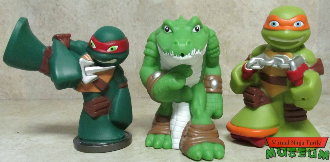 Raphael, Leatherhead & Michelangelo