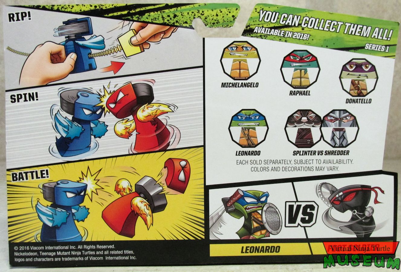 Leo vs Foot Soldier card back