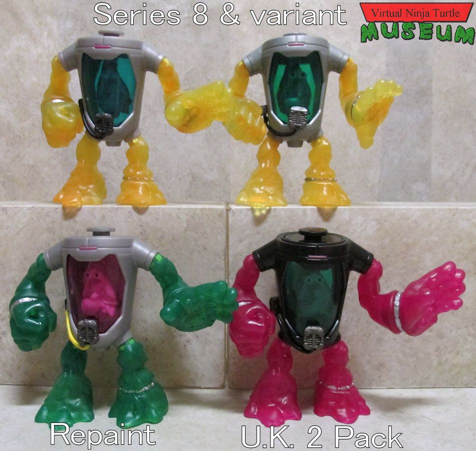 four versions of Mutagen Man