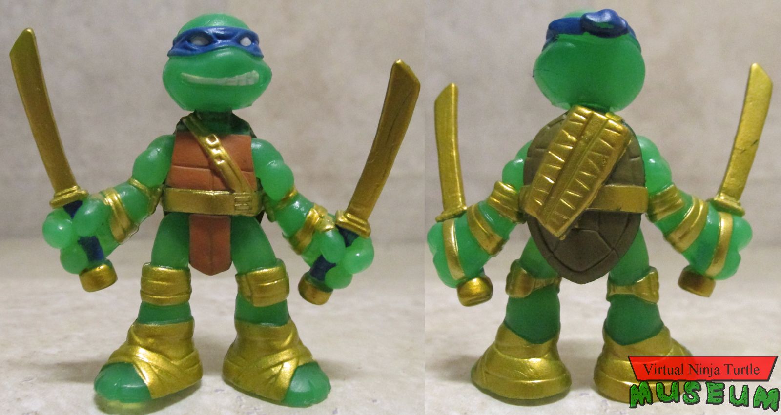 Leonardo front and back