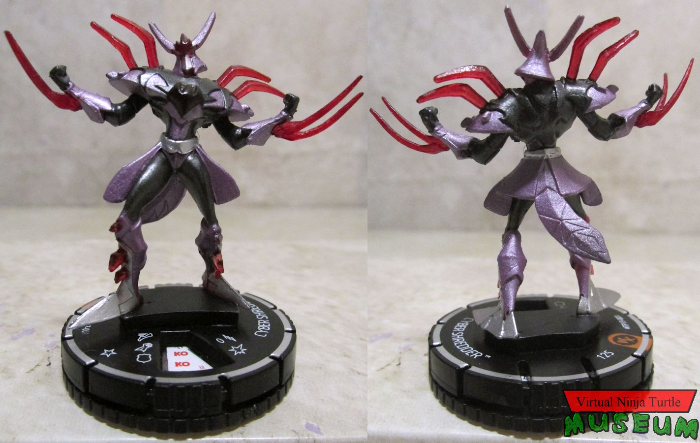 Cyber Shredder Promo Figure front and back