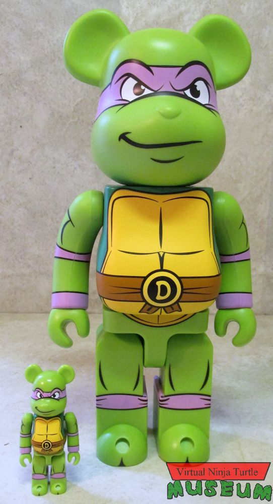 100% and 400% Donatello Be@rbricks