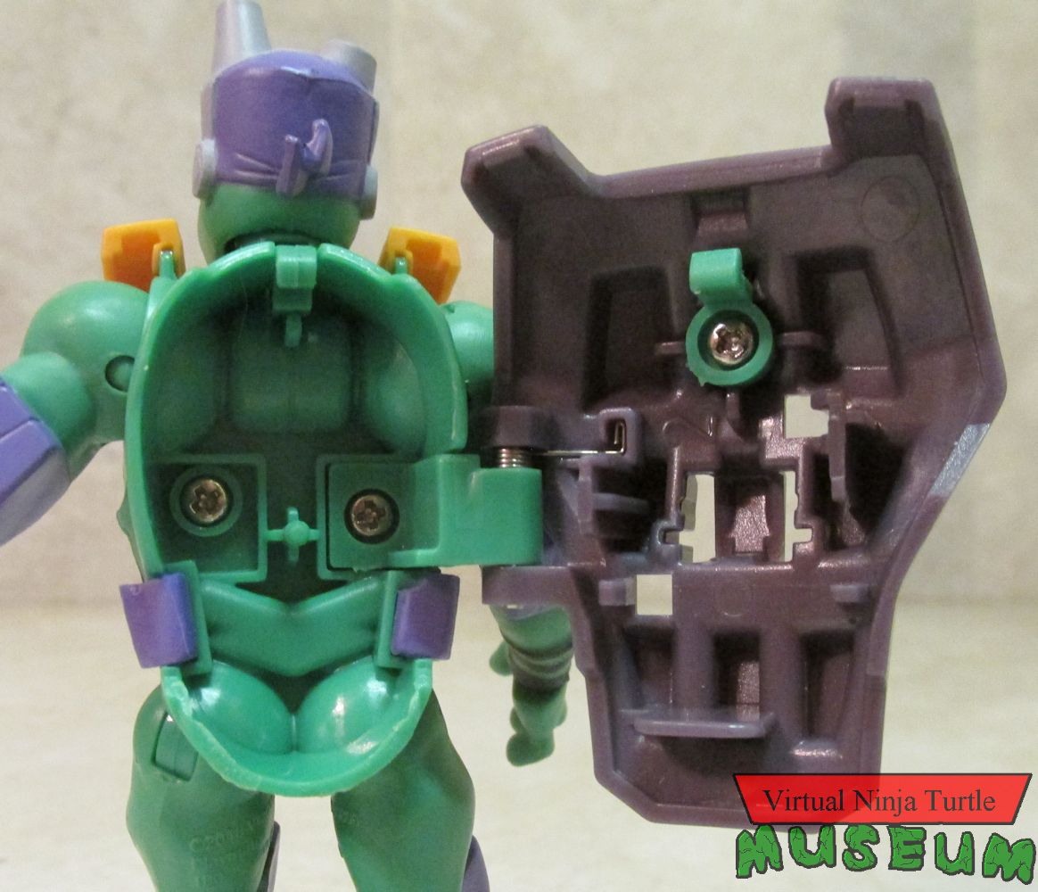 Battle Shell Donatello shell open & empty