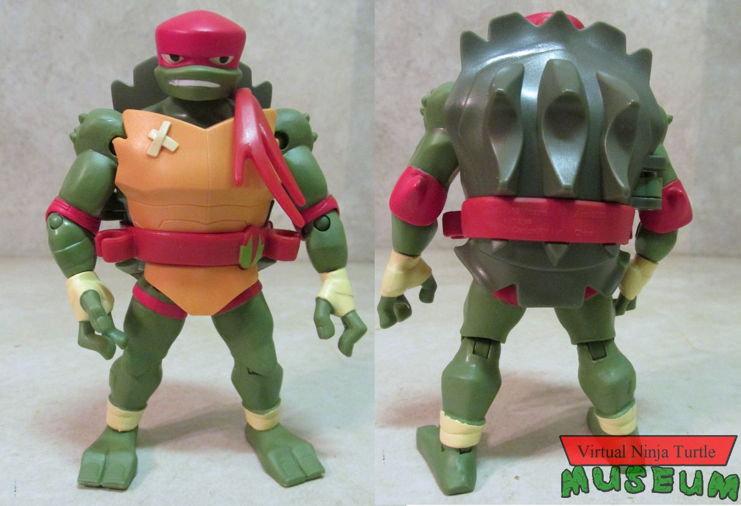 Battle Shell Raphael front and back