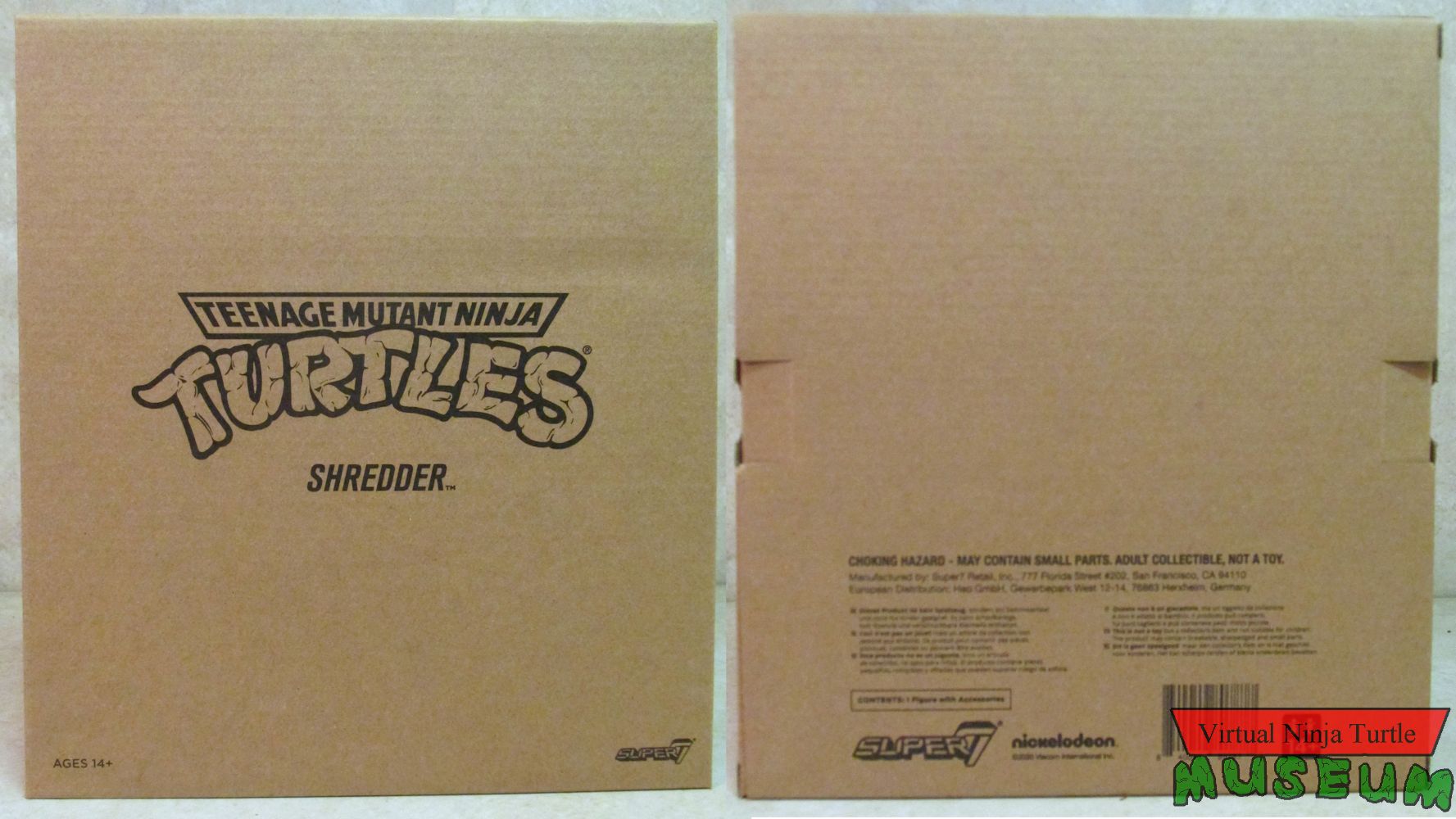 Shipper Box front and back