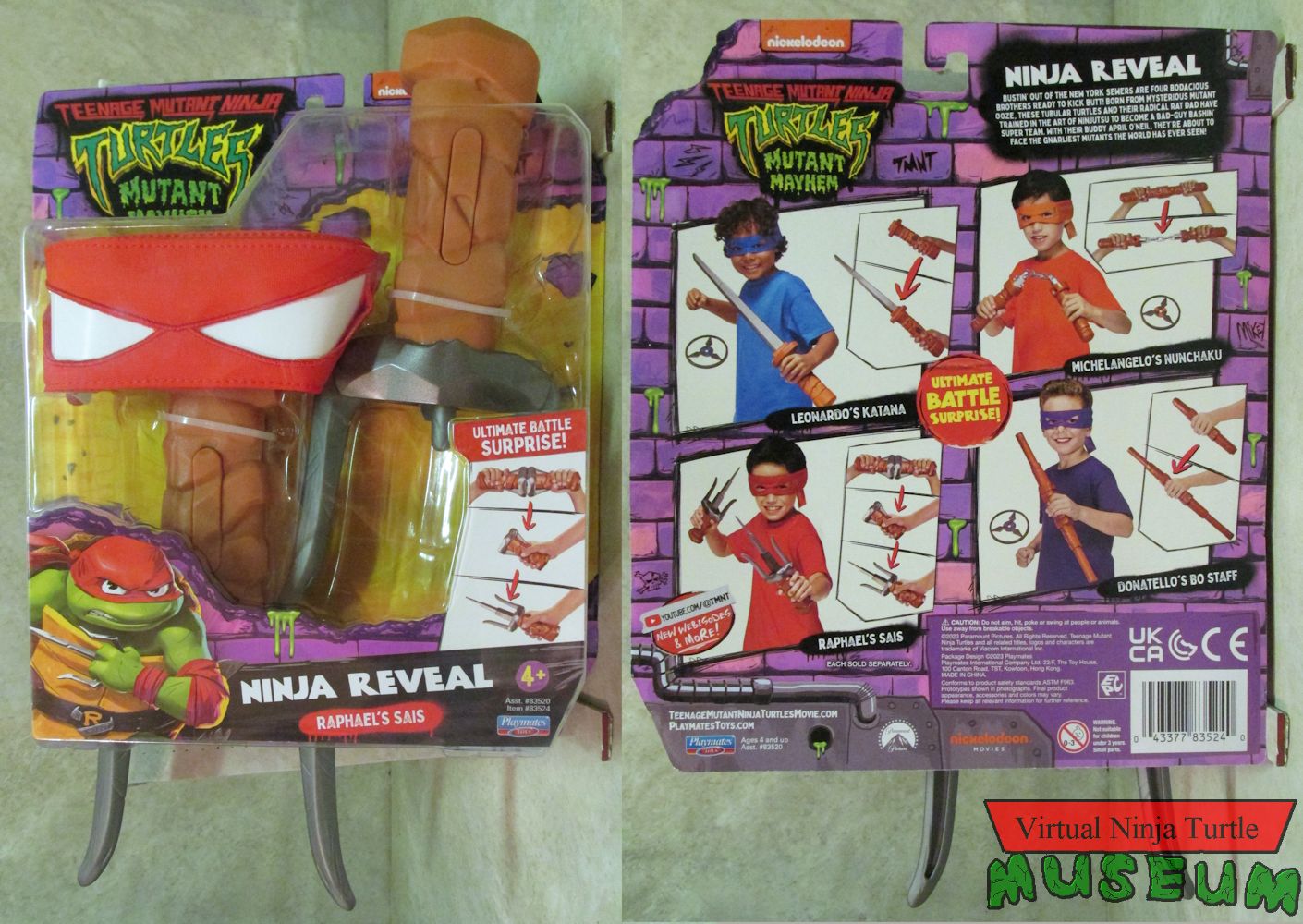 Ninja Reveal Raphael's Sais Role Play Set set