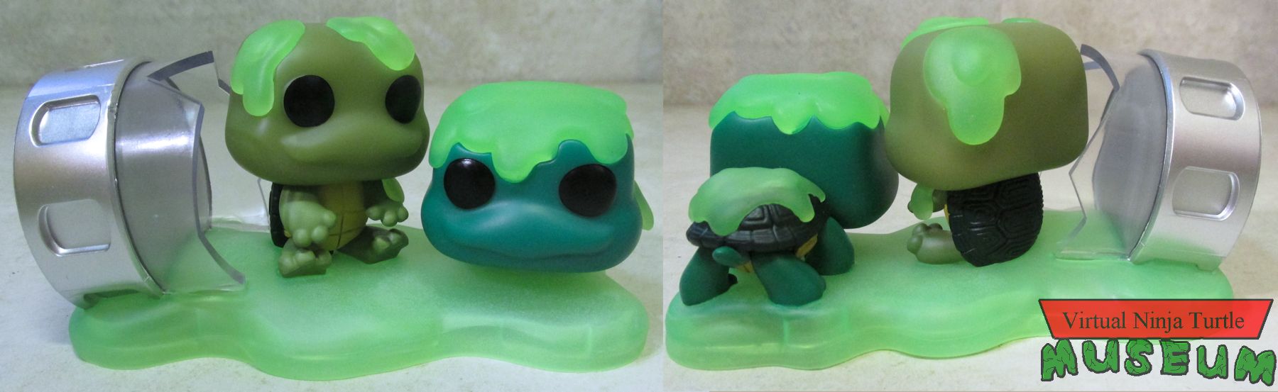 Leonardo & Michelangelo front and back