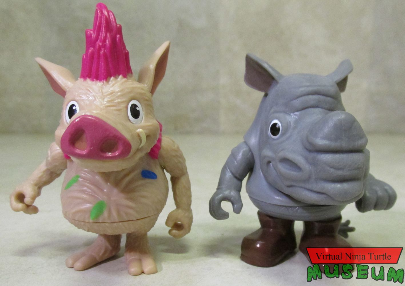 Mutant Tots Bebop and Rocksteady front and back