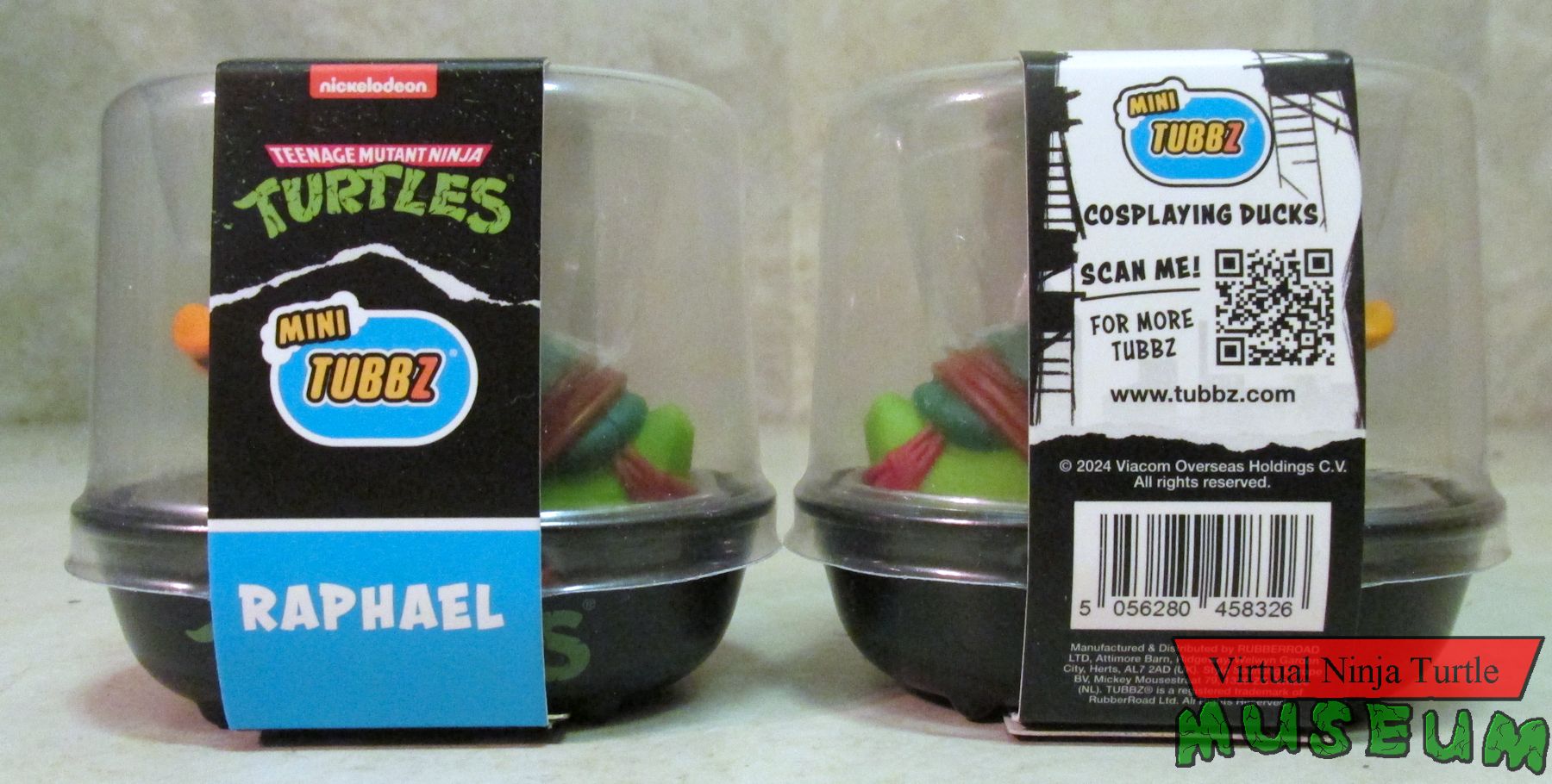 plastic tub package front and back