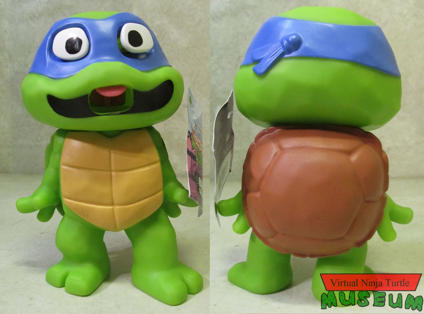 Burping Tots Leonardo front and back