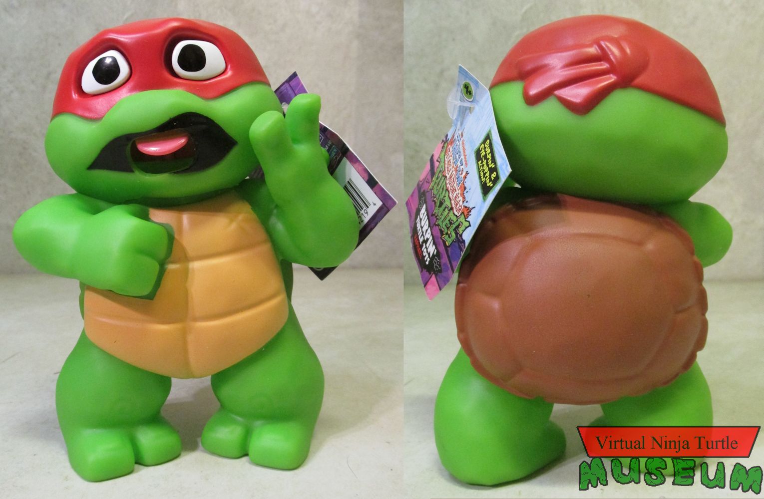 Burping Tots Raphael front and back