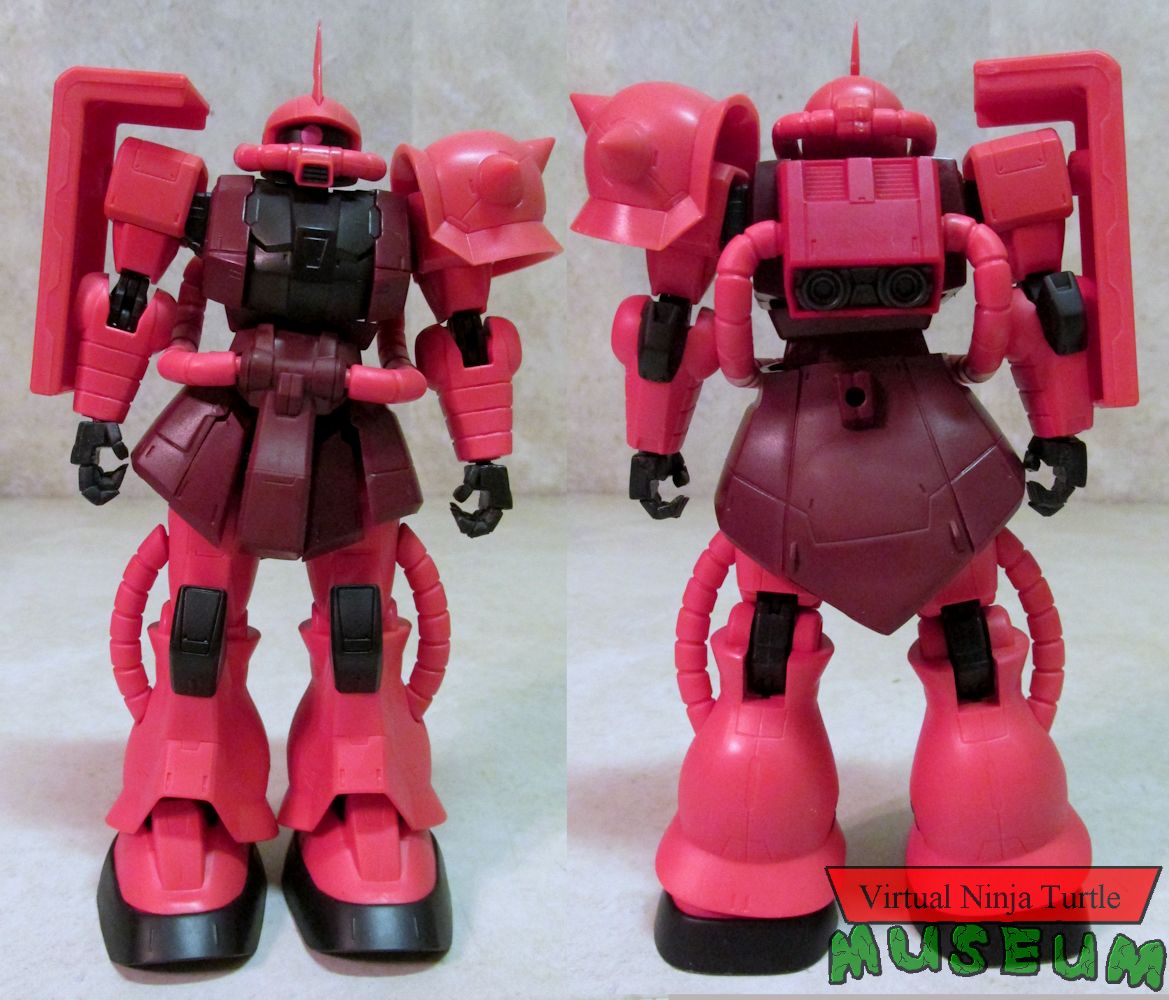 Zaku II front and back