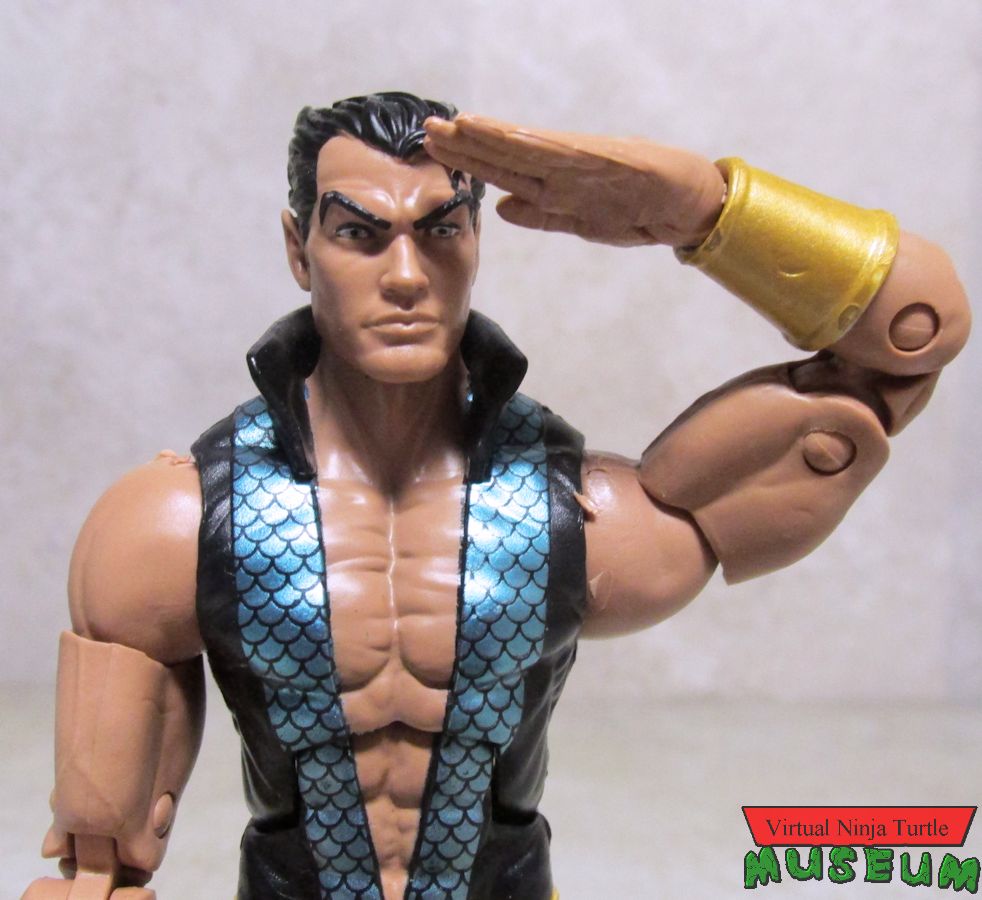 Namor saluting