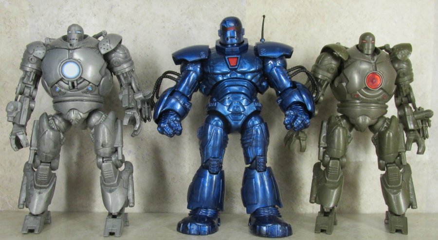 Movie and comic Iron Monger figures