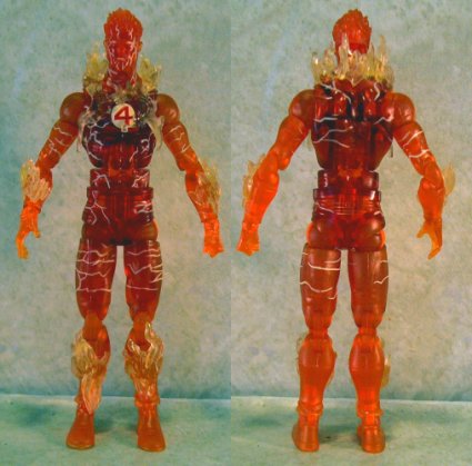 Human Torch front and back