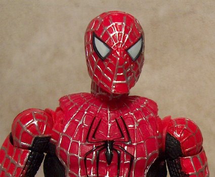 Spider-man close up